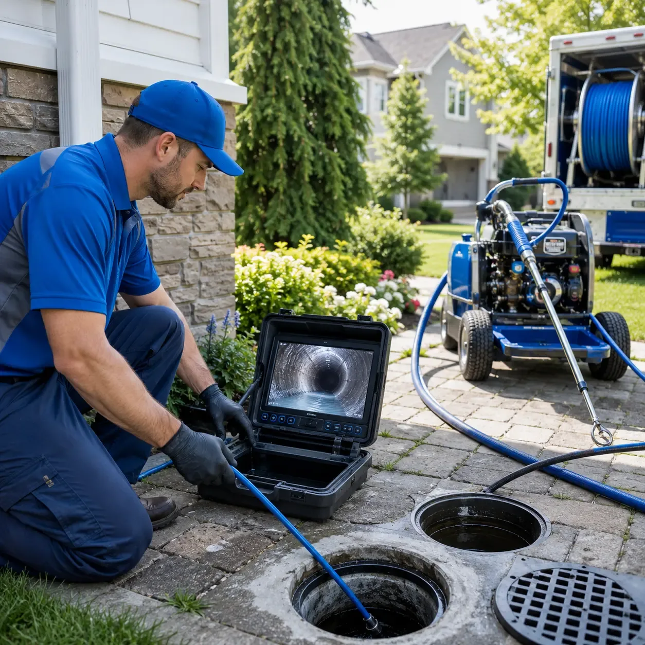 Outdoor drain cleaning professionals serving Eastford, CT